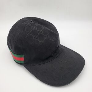 Gucci GG Canvas Hat with Web Sherry Line. Authentic..